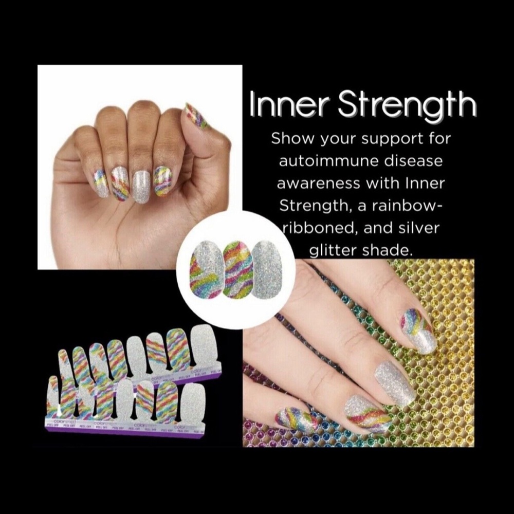 Color Street Inner Strength Autoimmune Disease Awareness RETIRED nail polish